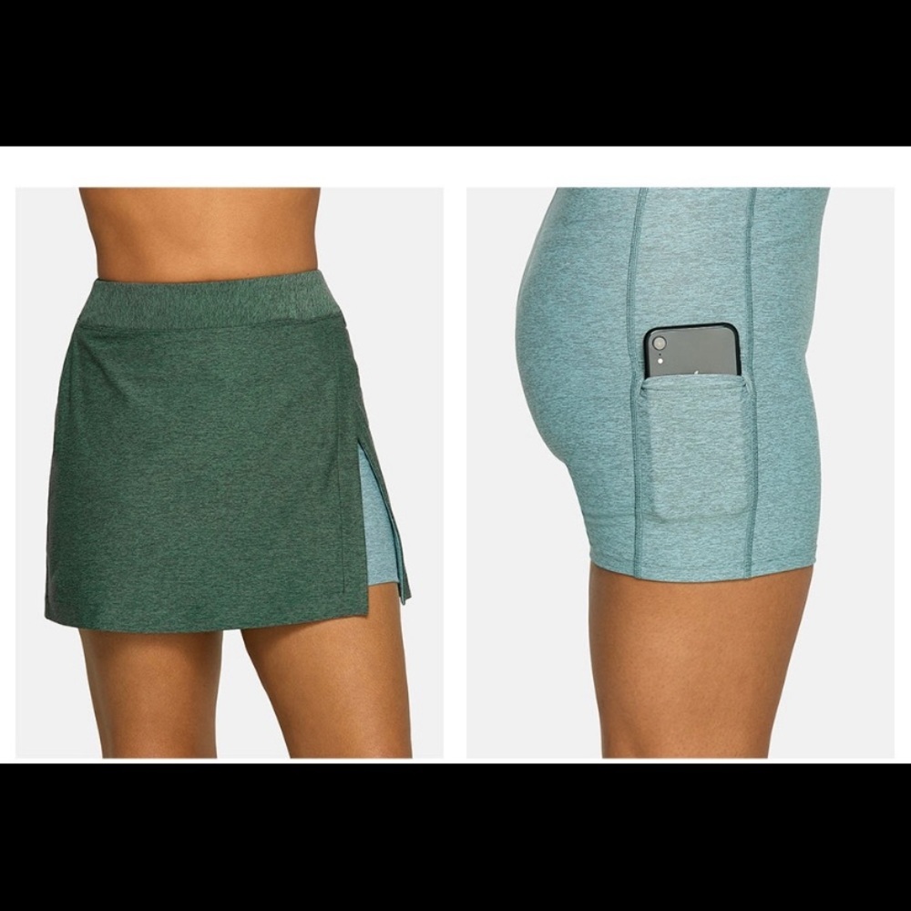 Outdoor Voices Court Skort in Hunter/Slate
